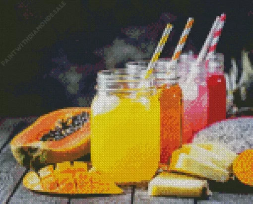 Tropical Juices Diamond Painting