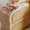 Vanilla Cake Close Up Diamond Painting