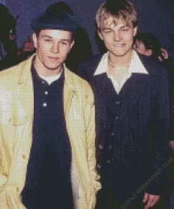 Vintage Mark Wahlberg And Leonardo DiCaprio Diamond Painting