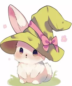 Witch Kawaii Bunny Diamond Painting