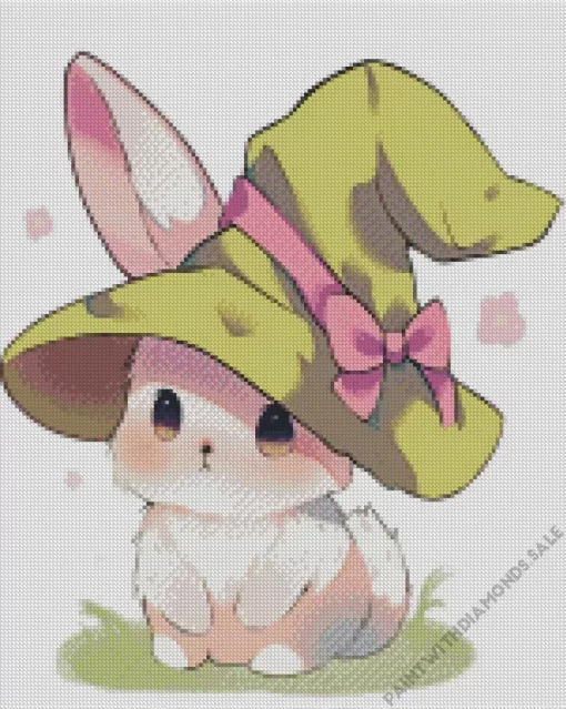 Witch Kawaii Bunny Diamond Painting