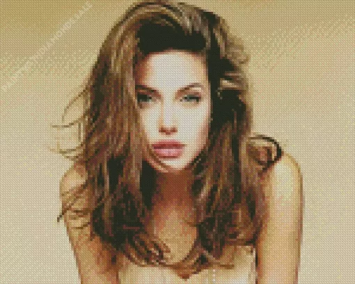 Young Angelina Jolie Diamond Painting