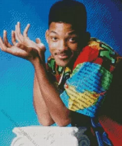 Young Will Smith Diamond Painting