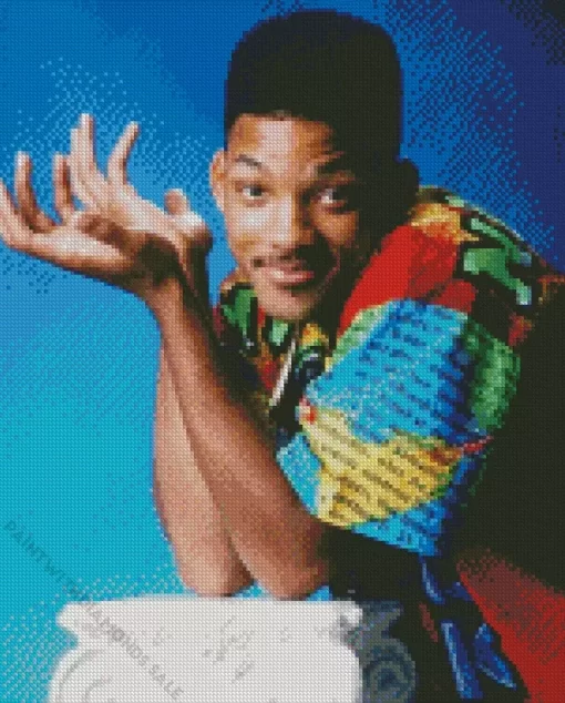 Young Will Smith Diamond Painting