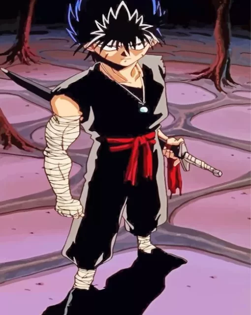 yu yu hakusho hiei Diamond With Numbers