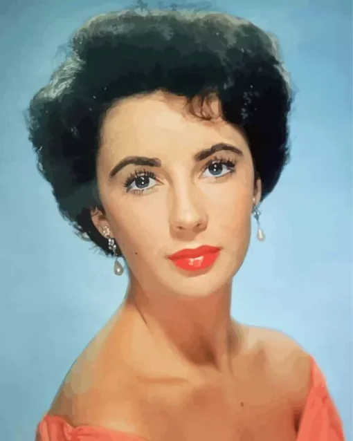 American Actress Elizabeth Taylor Diamond Painting