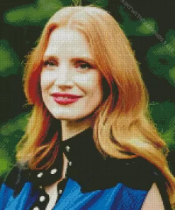 American Actress Jessica Chastain Diamond Painting