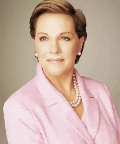 Andrews Julie On A Pink Suit Diamond Painting