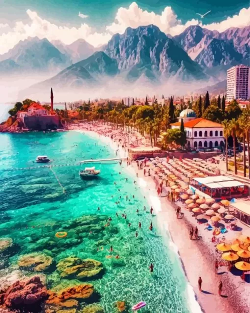 Antalya Beach Diamond Painting