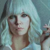 Atomic Blonde Charlize Theron Smoking Diamond Painting