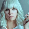 Atomic Blonde Charlize Theron Smoking Diamond Painting