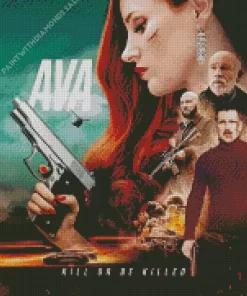 Ava Jessica Chastain Diamond Painting