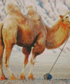 Bactrian Camel Huoyan Mountain Diamond Painting