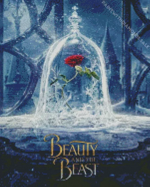 Beauty And The Beast Poster Art Diamond Painting