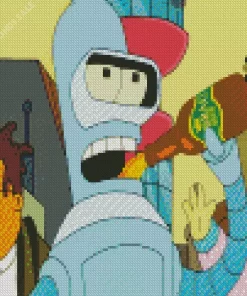 Bender Bending Rodriguez Diamond Painting