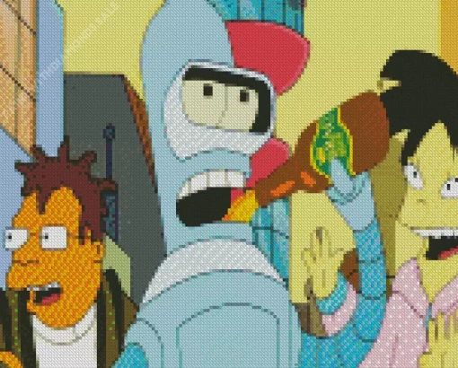 Bender Bending Rodriguez Diamond Painting