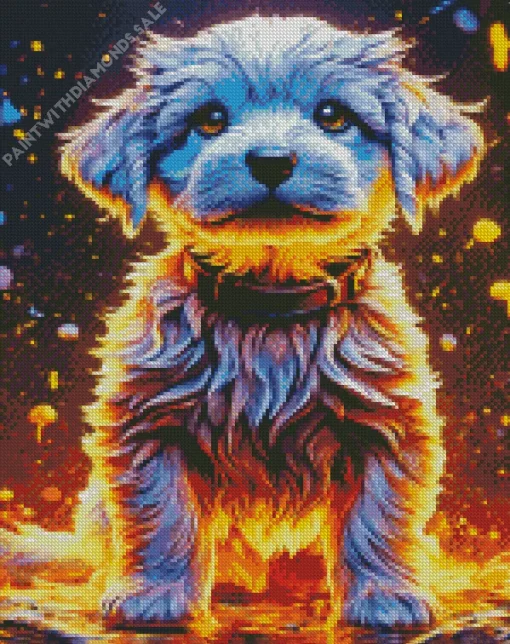 Bichon Frise Puppy Diamond Painting