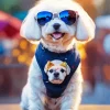 Bichon Frise with Sunglasses Diamond Painting