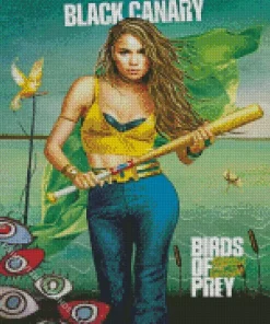 Birds Of Prey Black Canary Diamond Painting