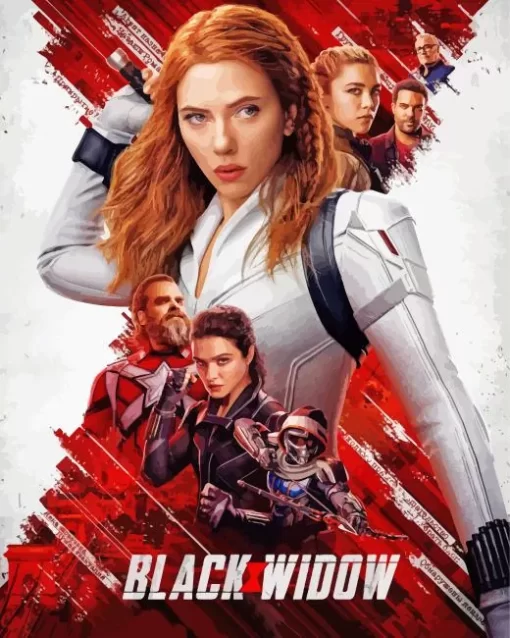 Black Widow Poster Diamond Painting