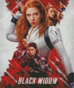 Black Widow Poster Diamond Painting