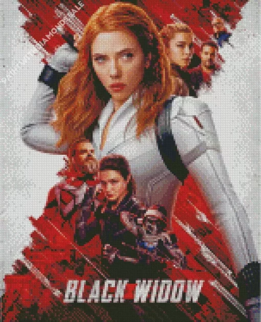 Black Widow Poster Diamond Painting