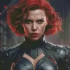 Black Widow Avengers Diamond Painting