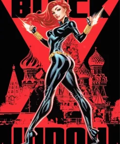 Black Widow Comic Diamond Painting