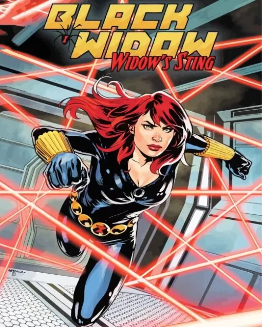 Black Widow Comic Books Diamond Painting