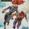 Black Widow Comics Diamond Painting