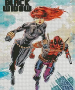 Black Widow Comics Diamond Painting