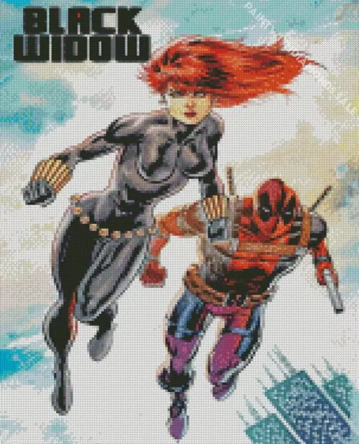 Black Widow Comics Diamond Painting