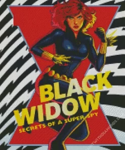 Black Widow Marvel Comics Diamond Painting