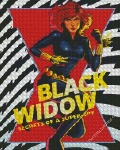 Black Widow Marvel Comics Diamond Painting