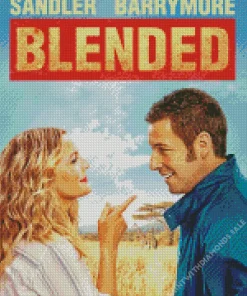 Blended Drew Barrymore Poster Diamond Painting