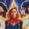 Brie Larsons Captain Marvel Diamond Painting