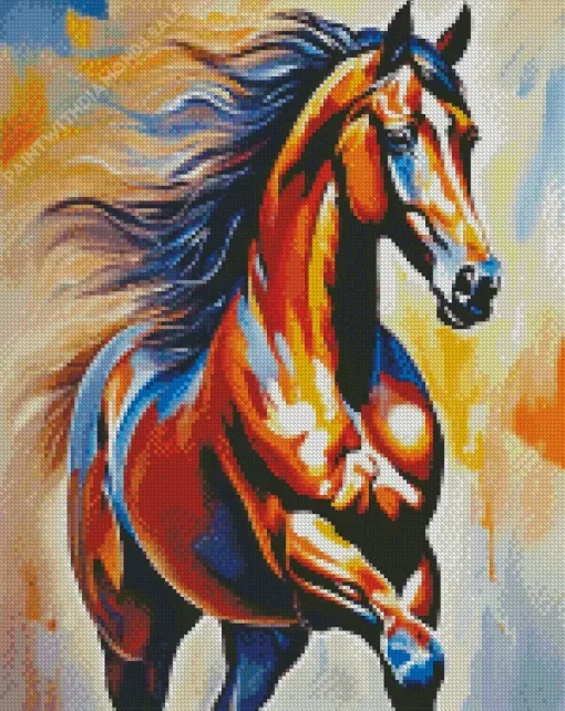 Brown Horse Art Diamond Painting