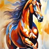 Brown Horse Art Diamond Painting