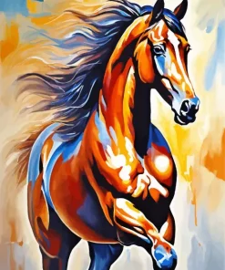 Brown Horse Art Diamond Painting