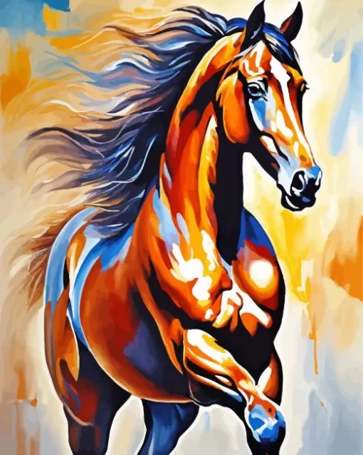 Brown Horse Art Diamond Painting