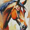 Brown Horse Head Diamond Painting