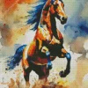 Brown Horse Running Diamond Painting