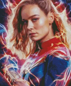 Captain Marvel Brie Larsons Diamond Painting