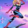 Captain Marvel Cartoon Diamond Painting