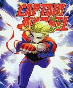 Captain Marvel Comics Diamond Painting