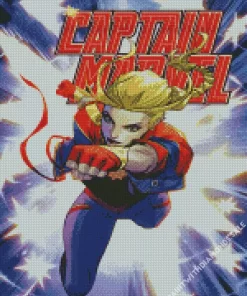 Captain Marvel Comics Diamond Painting