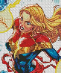 Captain Marvel Marvel Universe Diamond Painting