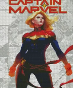 Captain Marvel Marvel Verse Diamond Painting