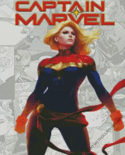 Captain Marvel Marvel Verse Diamond Painting