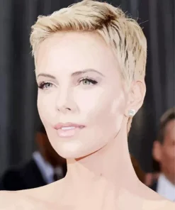 Charlize Theron In Short Hair Diamond Painting